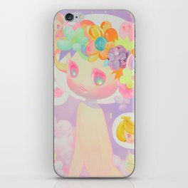 'Lavender' cute soft pastel art iPhone Skin