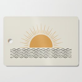 Sunrise Ocean -  Mid Century Modern Style Cutting Board