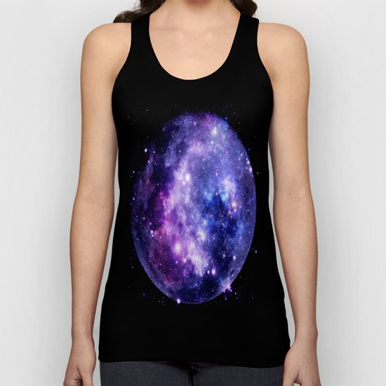 Galaxy Planet Purple Blue Space Unisex Tank Top