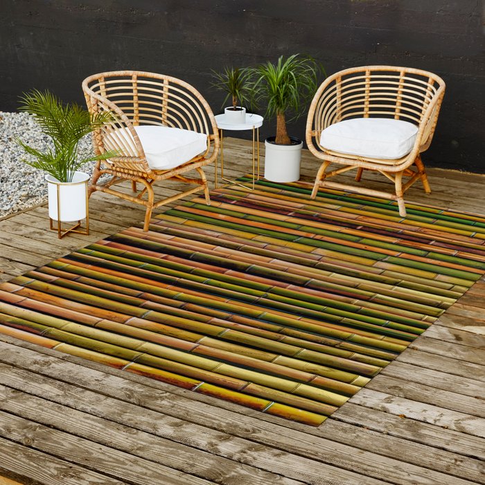 Outdoor bamboo rugs deals