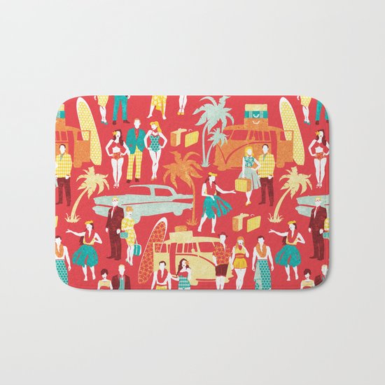Hawaii elegance in action Bath Mat