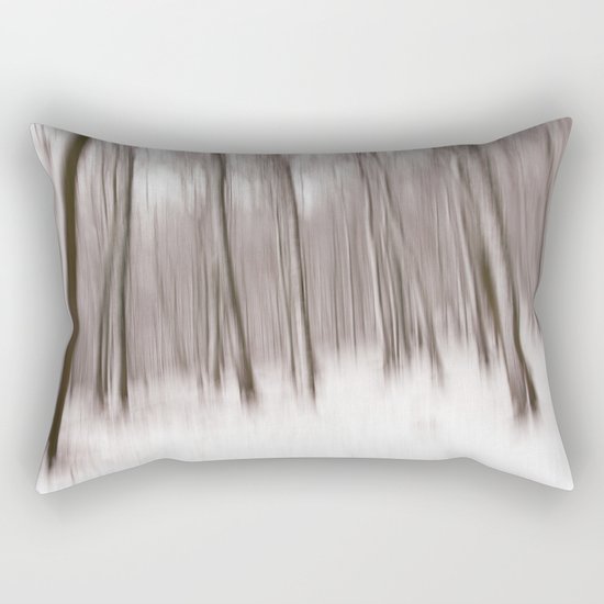First Snow in the forest Rectangular Pillow
