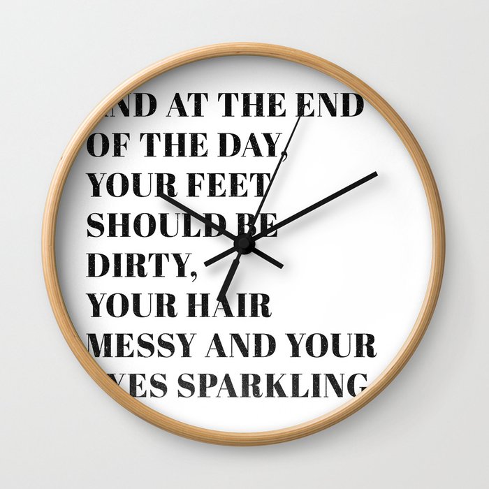 and at the end Wall Clock
