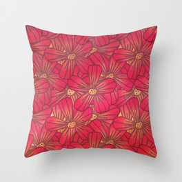Floral Pattern 1 Throw Pillow