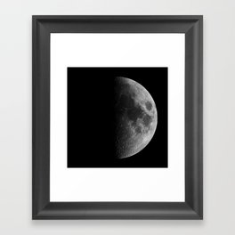 First Quarter Moon Framed Art Print