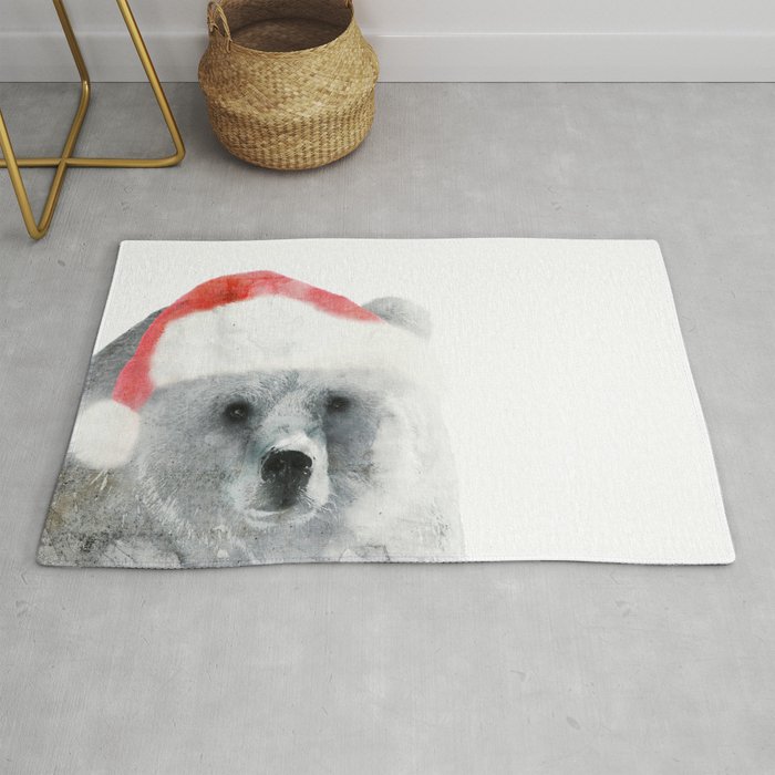 Christmas Teddy Bear Rug