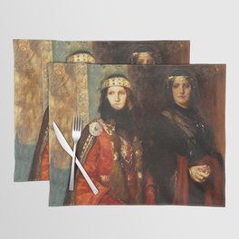 King Lear: Goneril and Regan, Act I, Scene I by Edwin Austin Abbey Placemat