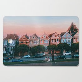 Golden Hour Painted Ladies  Cutting Board