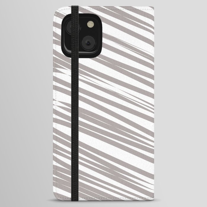 Nude stripes background iPhone Wallet Case