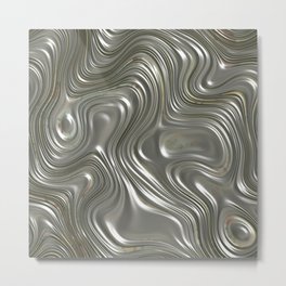Modern abstract metal geometrical lines pattern Metal Print | Elegant, Abstractwaves, Metalic, Modern, Wavepattern, Silverwaves, Abstractsilver, Wimsical, Abstract, Abstractpattern 