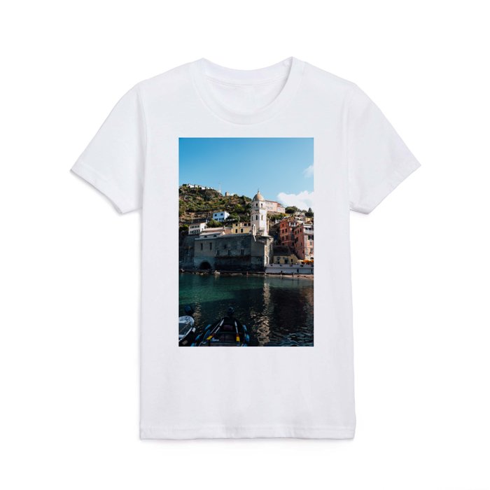 Cinque Terre Seaside Village Kids T Shirt