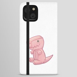 Cute Plush T-Rex iPhone Wallet Case