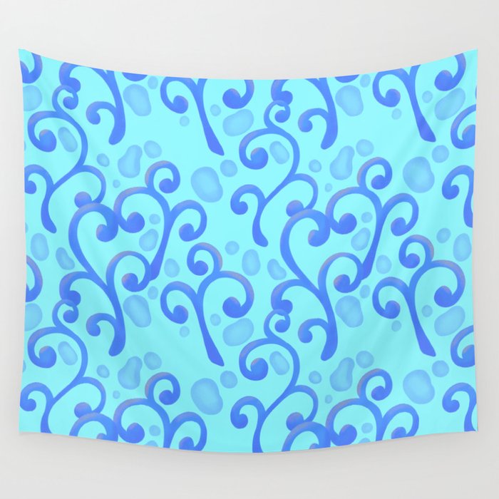 Curl Fields - Underwater Wall Tapestry