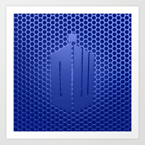 Tardis Logo Art Print