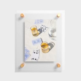 Playing a Game of Cards | Summer Sunshine Outside Games Photography Art Print Floating Acrylic Print