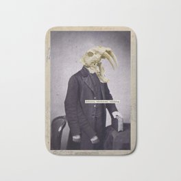 Sabretooth poet Bath Mat | Surrealism, Poetry, Sabretooth, Typography, Vintage, Digital, Collage 