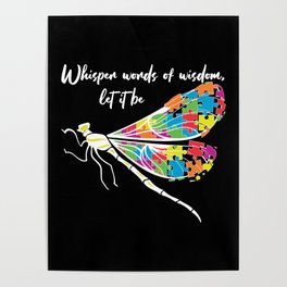 Whisper Words Of Wisdom Autism Awareness Poster