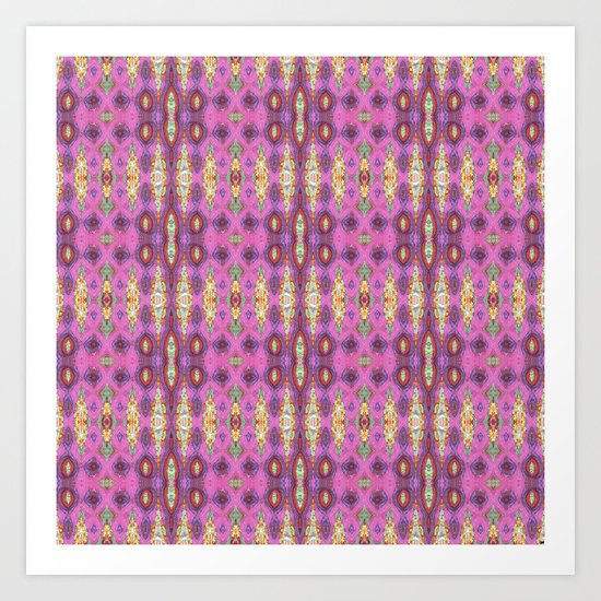 Ornate Pink Art Print