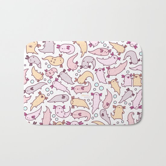 Adorable Axolotls Bath Mat