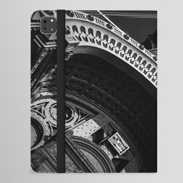 Manhattan Bridge in New York City black and white iPad Folio Case