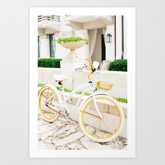 Alys Beach Bike Art Print by Bethany Young Photography Society6