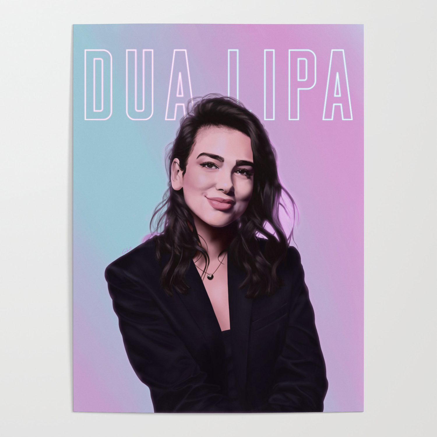 DUA LIPA Choose Size & Media J Canvas or Poster Hip Hop Rap Poster 