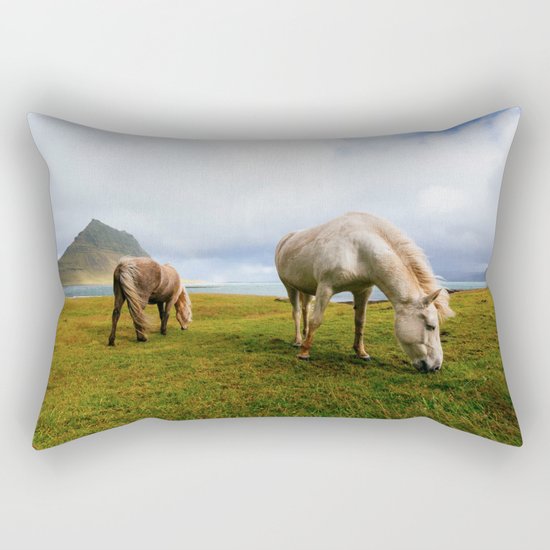 Horses 5 Rectangular Pillow