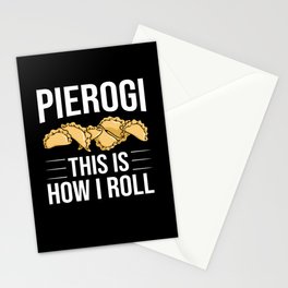Pierogi Queen Polish Recipes Dough Maker Poland Stationery Card