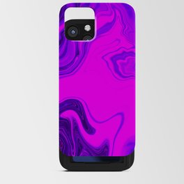 Liquid Color Marble Purple and Pink iPhone Card Case