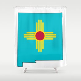 Turquoise New Mexico Shower Curtain
