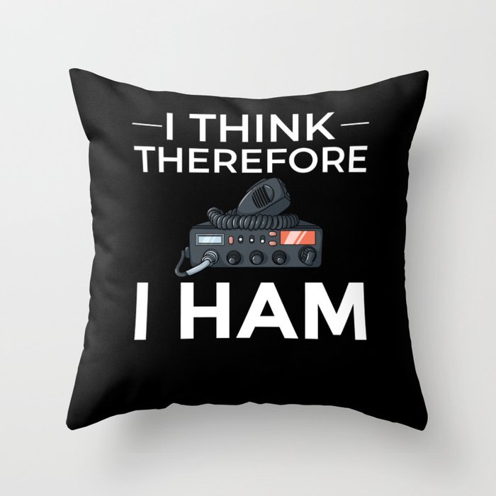 Ham Radio Amateur Radio Throw Pillow