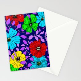 Flower party 4 Stationery Card