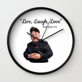 Live Laugh Love Wall Clock