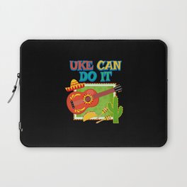 Uke Can Do It Ukulele Guitar Mexico Laptop Sleeve