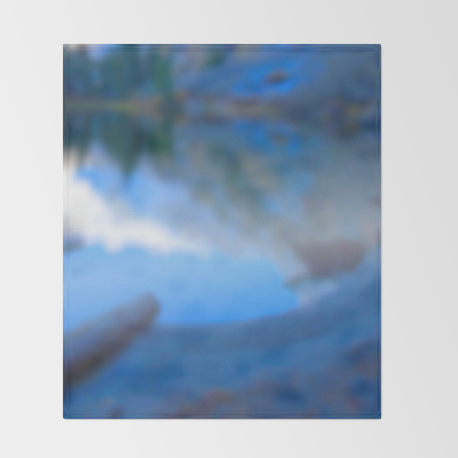 Reflections On My Secret Lake Throw Blanket By Fernlakedesigns