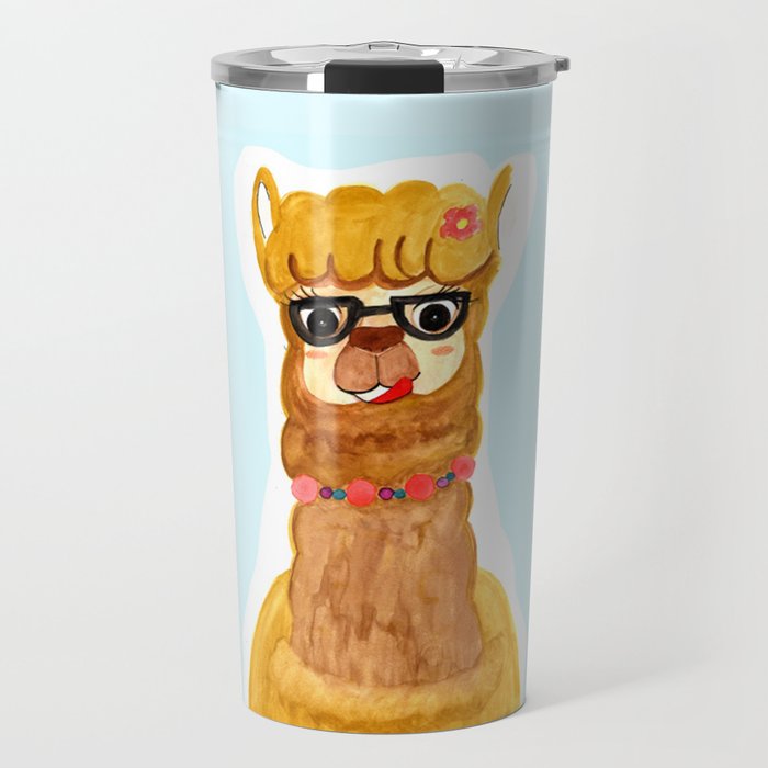 Cool llama - Cute animal Travel Mug