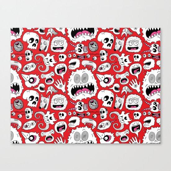 Another Monster Pattern Canvas Print