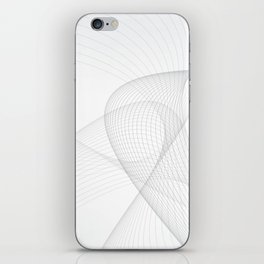 Abstract Flowing grey lines. iPhone Skin