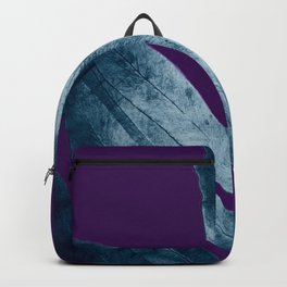 Midnight Sepia Navy Blue Purple Fern Backpack | Nature, Theotherartfair, Digital, Mminimal, Anoellejay, Silver, Fern, Pop, Travel, Backtoschool 