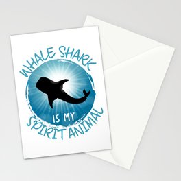 Whale Shark is my Spirit Animal Funny Sea Animals Stationery Card