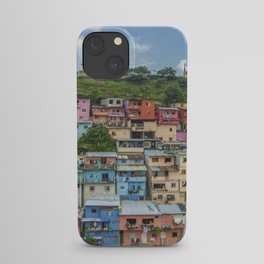 Colorful Houses on a Hill iPhone Case