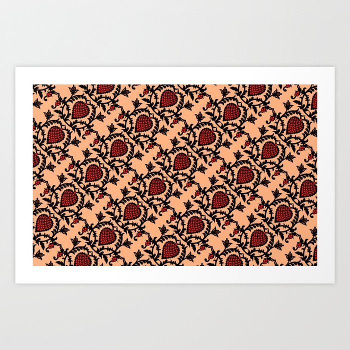 Indonesian batik motif, Minangkabau Art Print