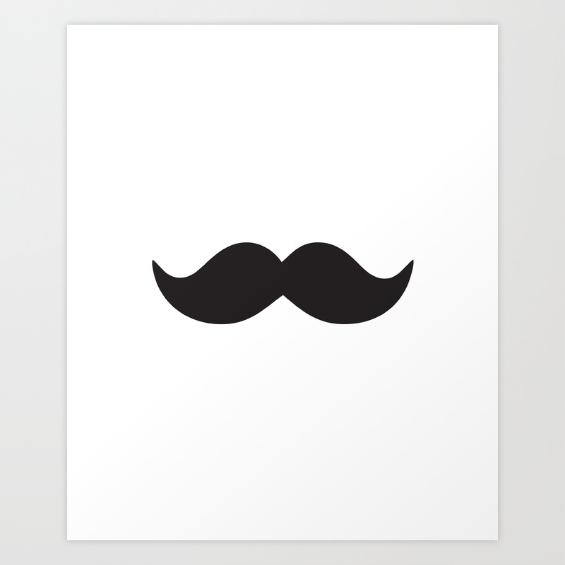 Moustache Art Print By Hannahison Society6