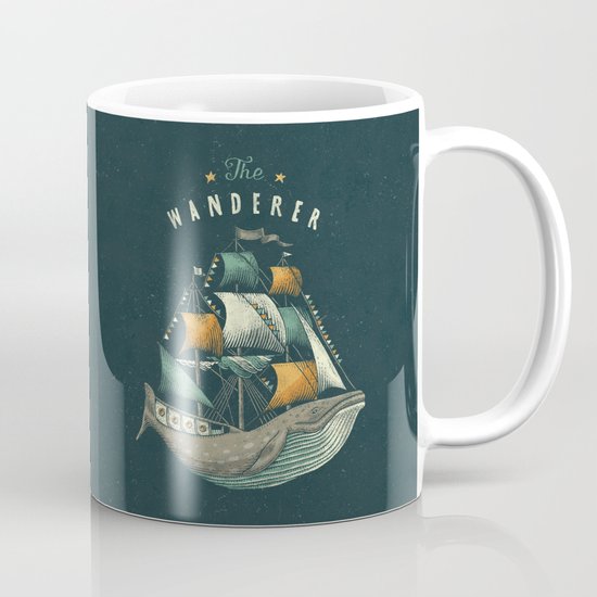 Whale Petrol Grey Mug By Seaside Spirit Society6