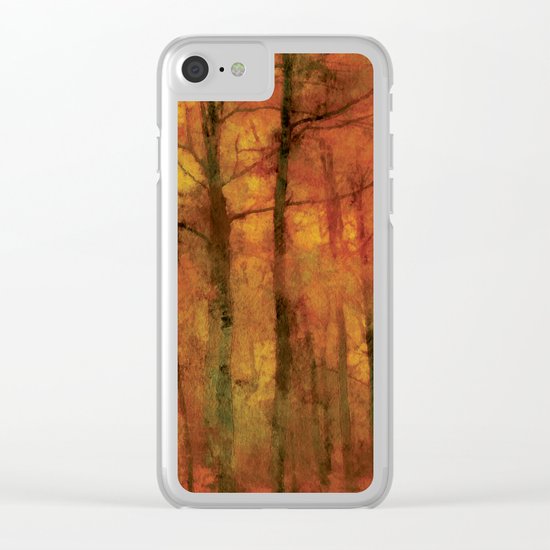 Autumn forest Clear iPhone Case