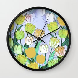 Tulip pattern Wall Clock