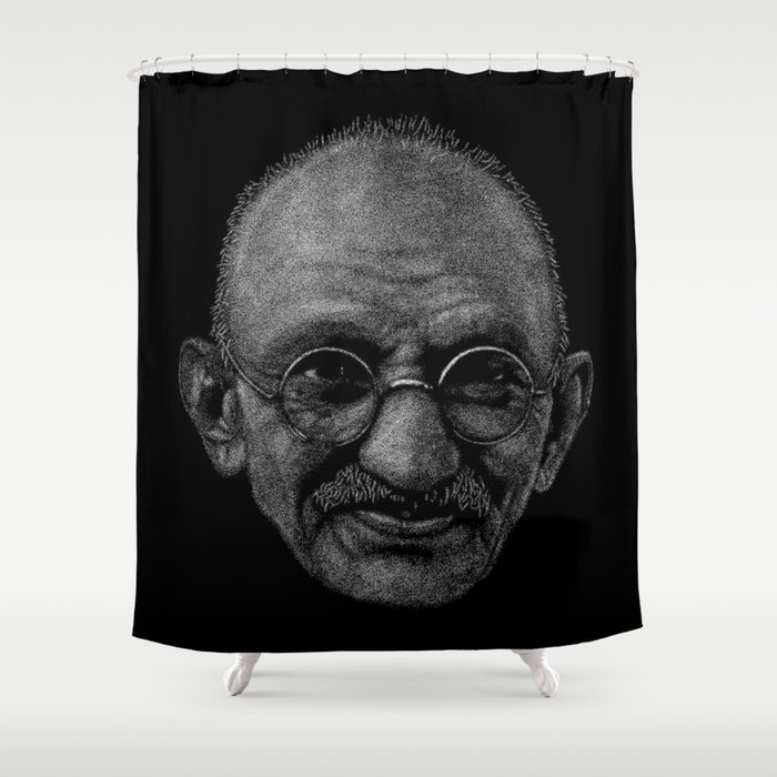 Gandhi - Point Art Shower Curtain