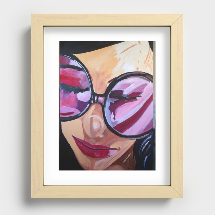 Rose Colored Glasses Recessed Framed Print