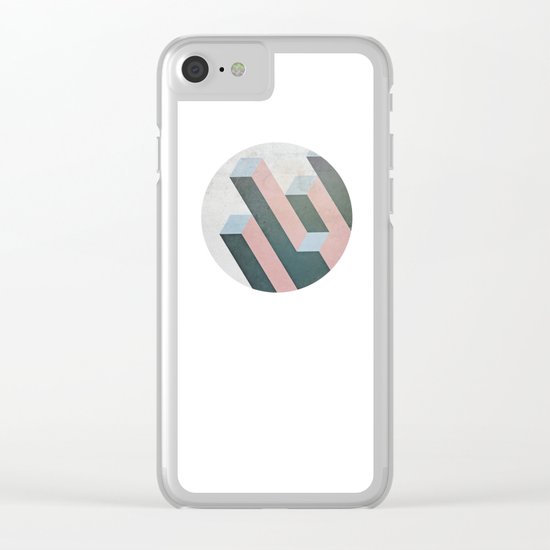 Linear Geometry Clear iPhone Case