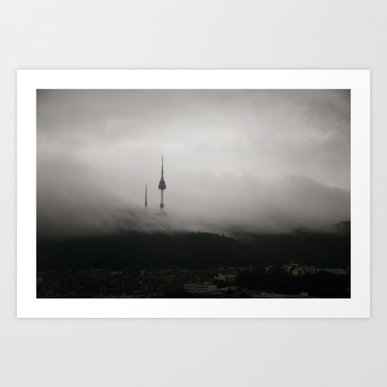 Seoul's Storm Art Print